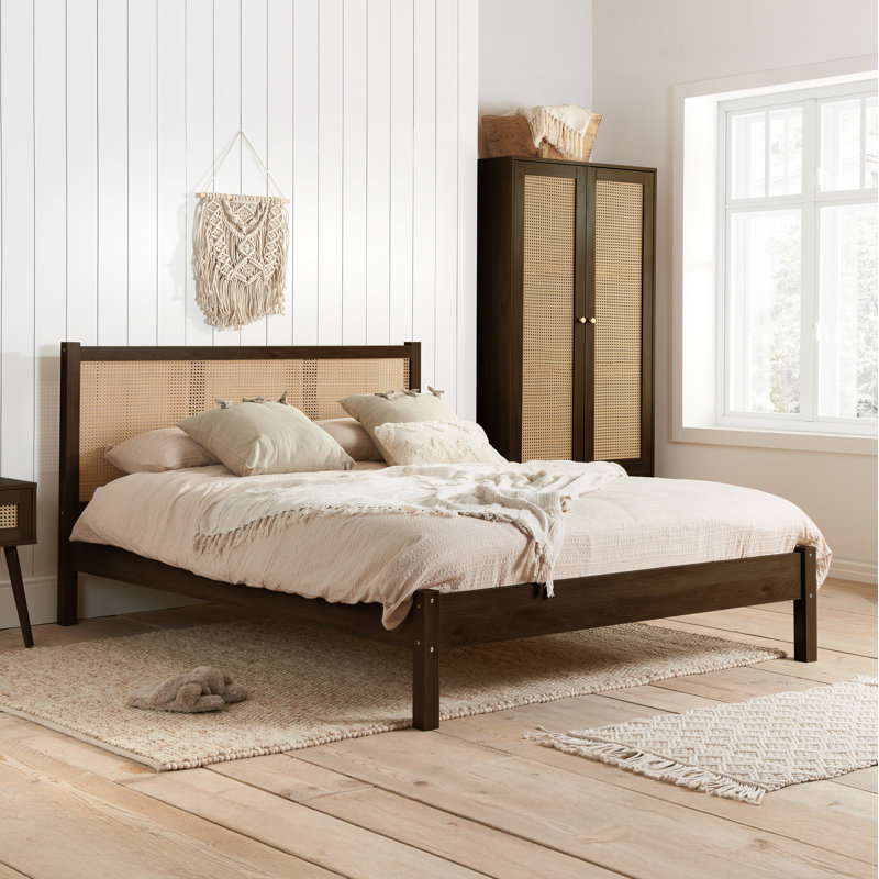 Noemi 2 Door Manufactured Wood Wardrobe, Walnut