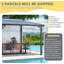 6.6m x 2.4m Aluminum Lean To Hardtop Pergola Wall Mounted Patio Gazebo