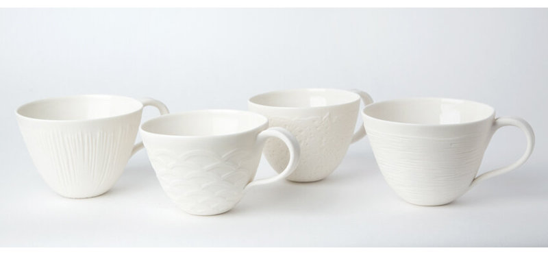 Ensemble tasse à thé et saucisse avec poignées, 4