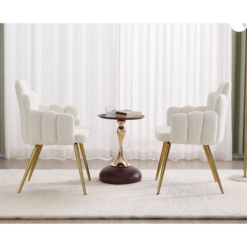 Upholstered Swivel Dining Chairs with Armrest, 180‑Degree Auto‑Return Accent Side Chairs, Steel Frame High‑Density Sponge Padded Chairs for Dining Room Living Room Home Office