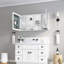 Armoire de rangement murale pour salle de bain, armoire à pharmacie, armoire de salle de bain moderne avec miroir