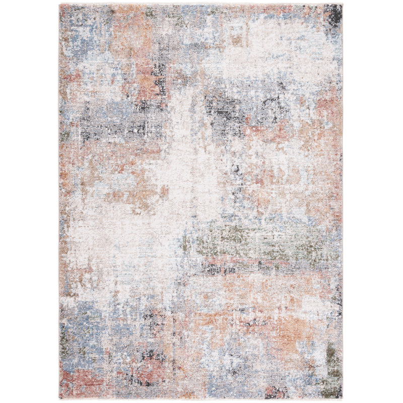 Idhika Performance Abstract Rug, Rectangle 8' x 10'