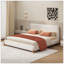 Lit tapissier Boucle, très grand, blanc-1318564599