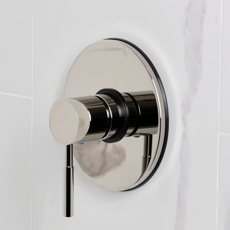 Kingston Brass Concord Single-Handle Pressure Balanced Tub and Shower Faucet, Polished Nickel