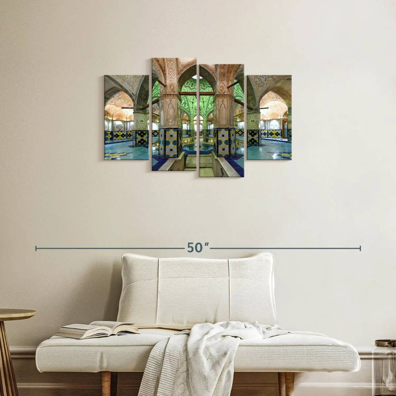 Lilie Sultan Amir Ahmad Bathhouse, 22" H x 36" W