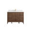Teck d'Atlanta 48 po X P 22 po De meuble-lavabo simple D-101611824