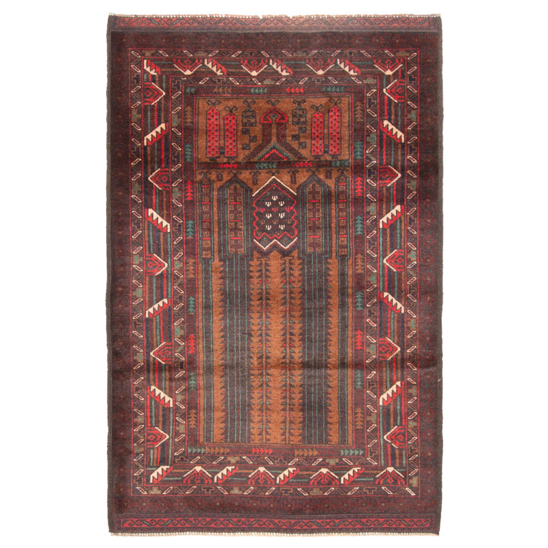 Teimani Brown Rug 2'11" x 4'6"