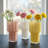  Marais 8" Ribbed White Glass Vase for Floral Arrangements & Decor-1930201342