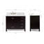 Flynt 43'' Single Bathroom Vanity with Carrara Marble Top-64627247