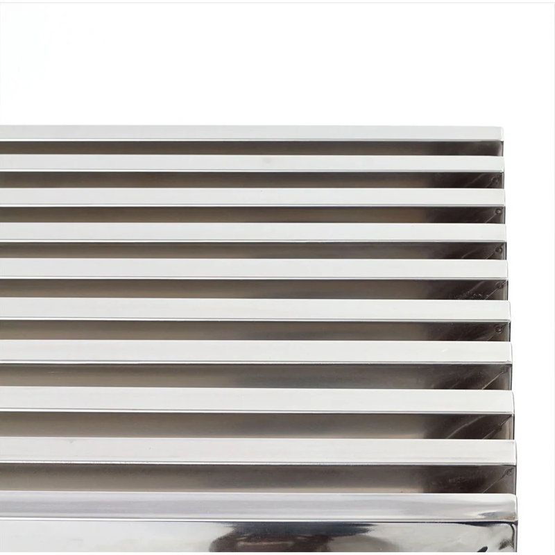 Banc en acier Lana, H 17 po x l 46,5 po x P 15 po, Polished Sliver
