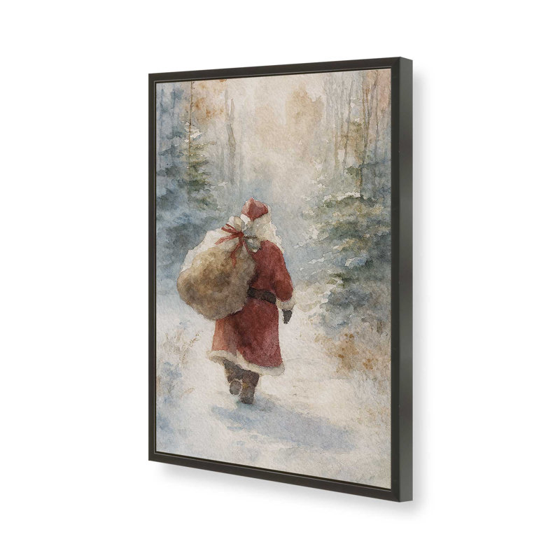 «Winter’s Journey», reproduction d'art, 24 po x 36 po, Noir satiné