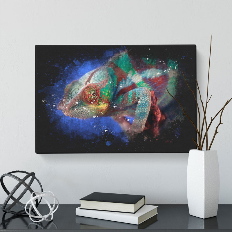 A Chameleon - Wrapped Canvas, 35cm H x 50cm W x 3cm D