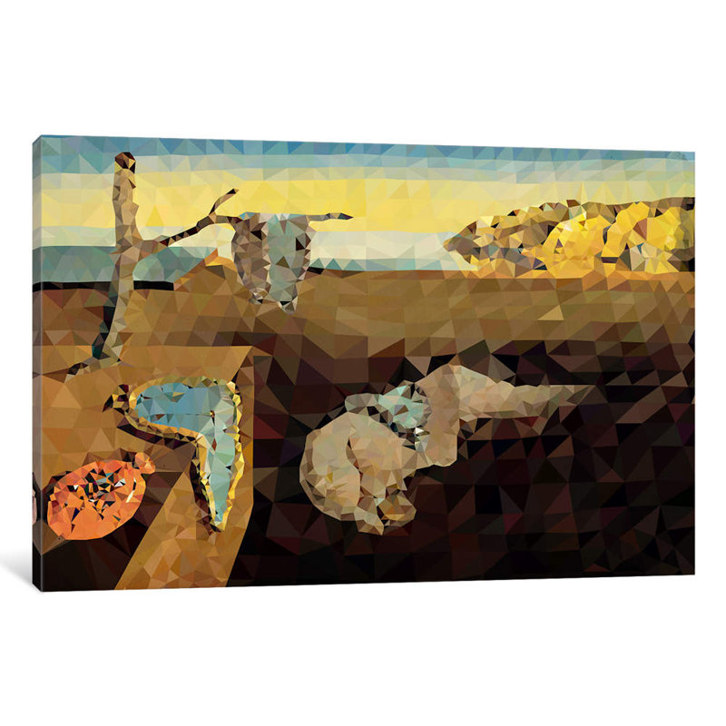 Melting Clocks - Wrapped Canvas Painting, 66.04 cm H x 45.72 cm W x 1.91 cm D