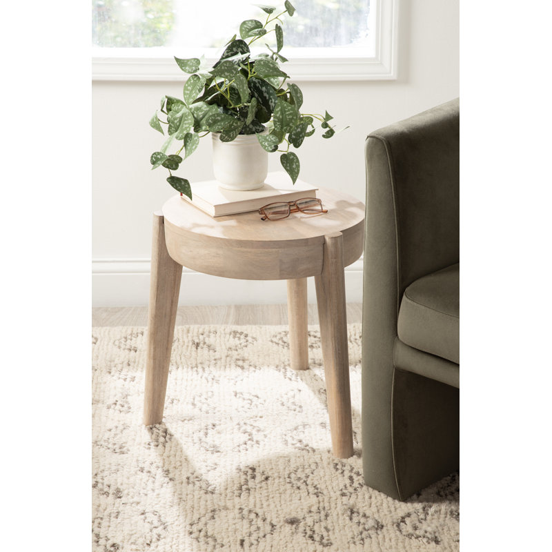 Wooden Round Side Table