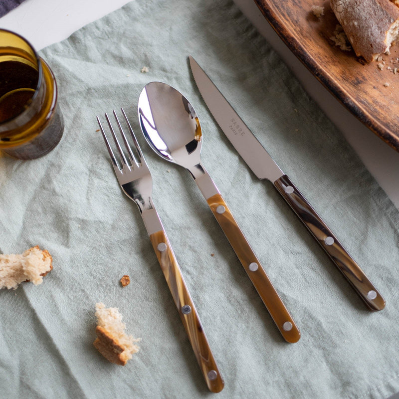Bistrot Buffalo 4 - Piece Stainless Steel Flatware Set - Service for 1