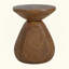 Table d'appoint d'extérieur en bois MGO, finition grain de bois, ensemble de 1