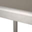 43" Outdoor Aluminum Frame Bar Table With Glass Table Top, Grey Finish