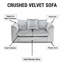2 Seater Velvet Sofa-15956921