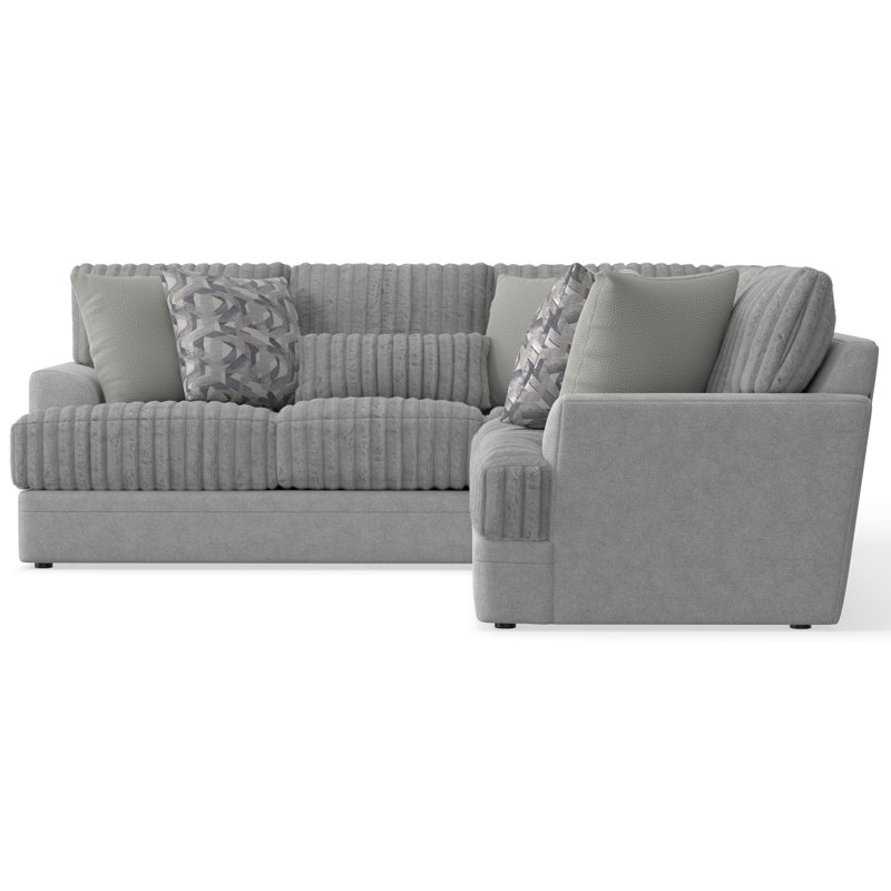 Titan - 2pc Sectional With Comfort Coil Seating And 8 Accent Pillows Included