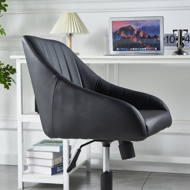 Chaise de bureau réglable en similicuir Kimbel, chaise d'ordinateur pivotante, chaise de bureau à domicile