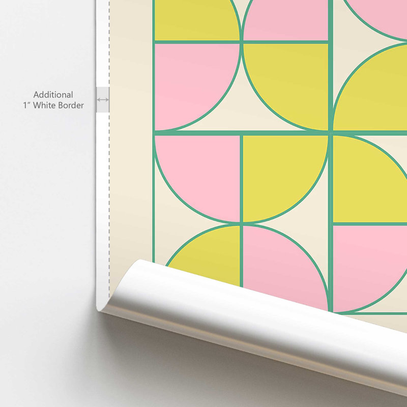 «Bauhaus Pastel Play» par Looks Printables, Unframed, H 20 po x l 16 po x P 0,02 po