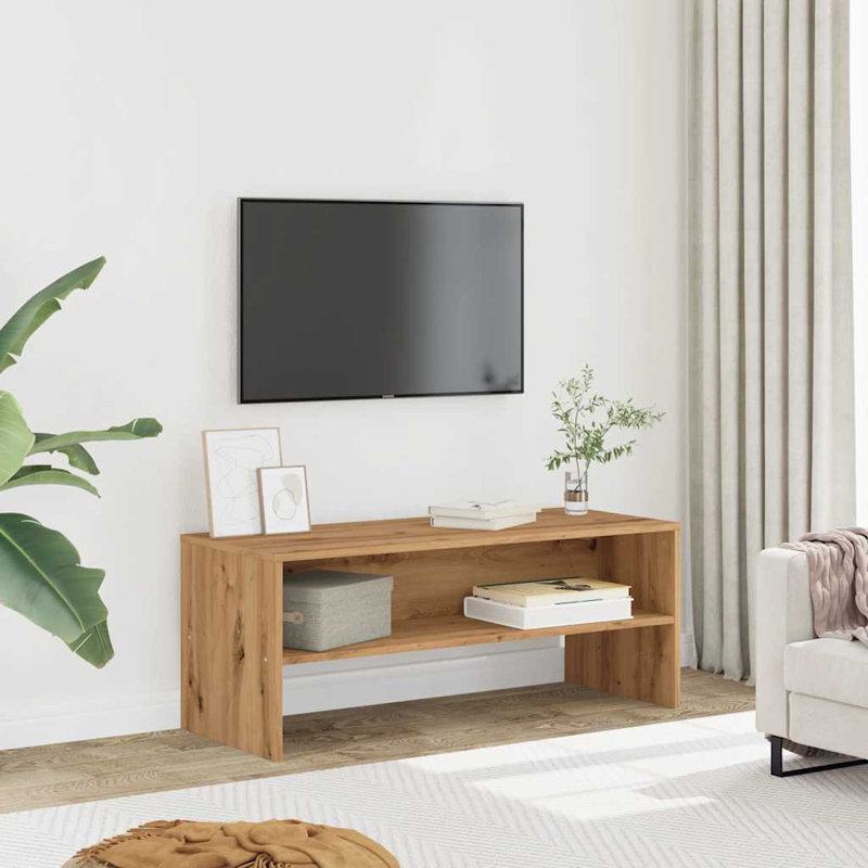 Hausman Unfinished TV Stand, Artisan Oak