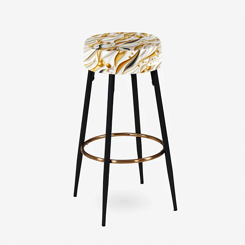 Ensemble de 2 tabourets de bar Marble