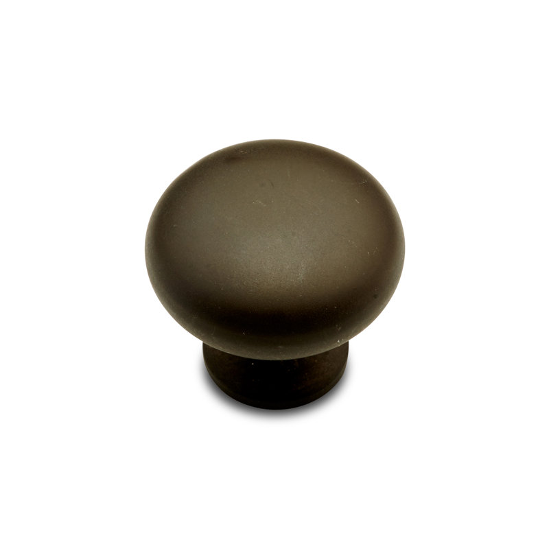 CK Series 1 1/4" Diameter Mushroom Knob, Oil Rubbed Bronze, 1.25" H x 1.25" W x 1.19" D