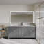 72'' Double Bathroom Vanity with Marble Top-97682557