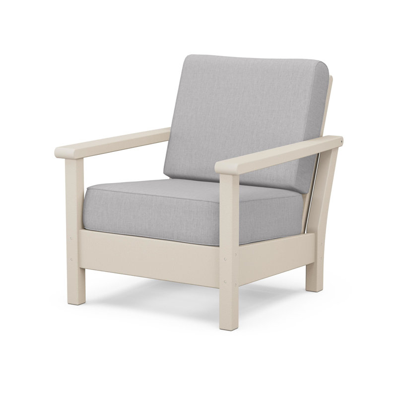 Chaise à assise profonde Harbor, Sable, Spiced Burlap