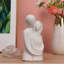 Modern Ceramic Hugging Couple Sculpture