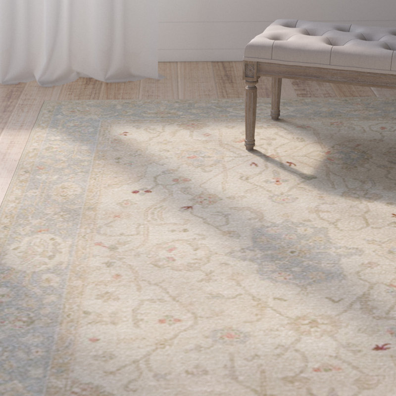 Hardman Wool Oriental Area Rug, Rectangle 4' x 6'