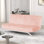 Canapé-lit futon de style contemporain convertible en lit avec pieds de soutien supplémentaires