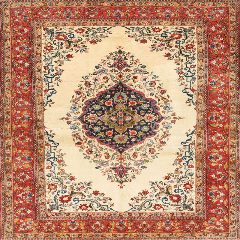Changir Oriental Indoor Rug, Square 3'