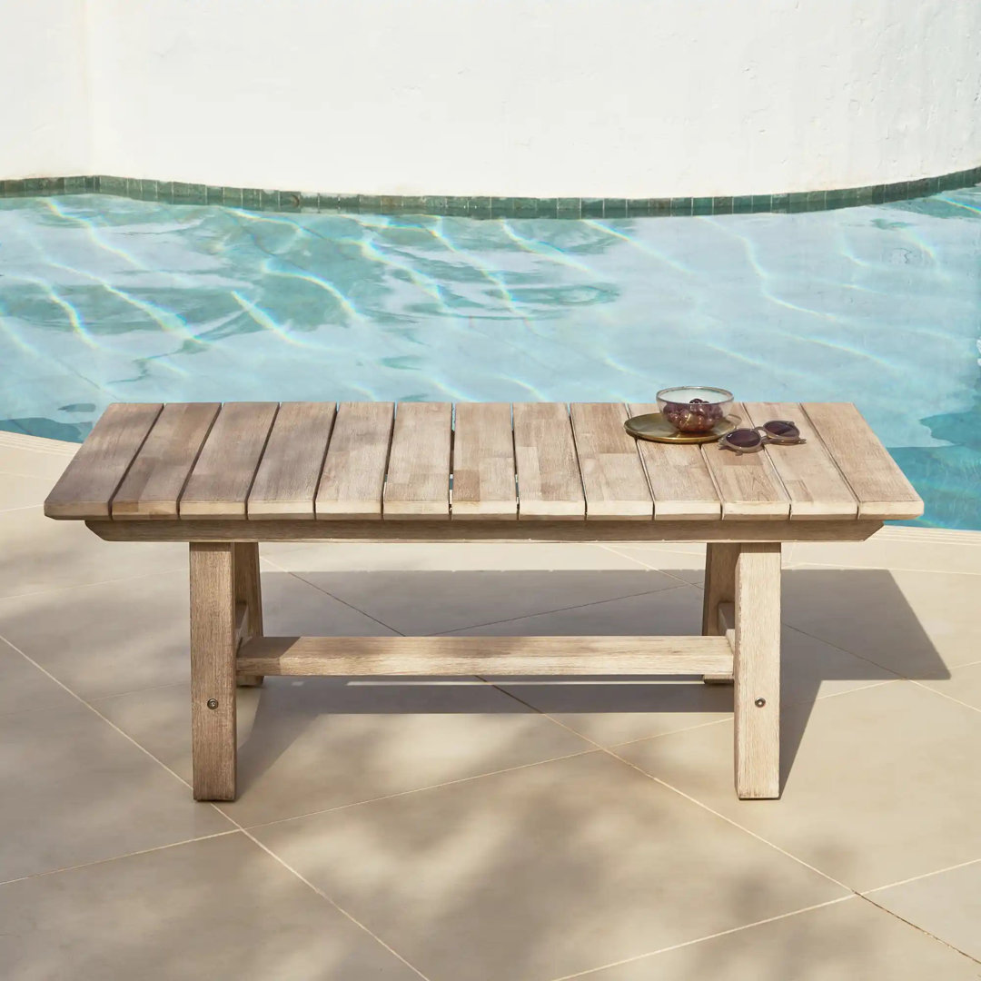 Wooden Garden Coffee Table - 120cm
