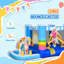 Outsunny Kids Bounce Castle Inflatable House, 2.8 x 1.7 x 1.55m