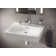 Eurocube® Alpine White Rectangular Wall Mount Bathroom Sink with Overflow