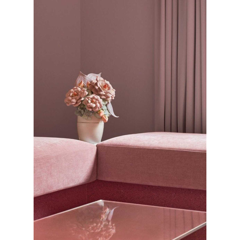 Vase With Flowers, Pink