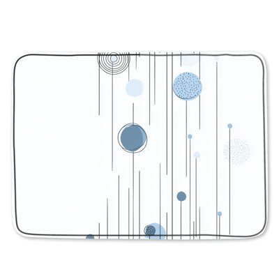 Circles Bath Mat Abstract Bathroom Decor Modern
