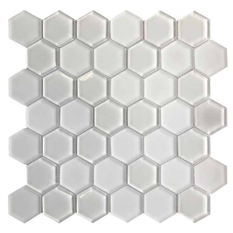 Glass Mosaic Wall & Floor Tile, White