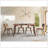 5Pcs Walnut Finish Dining Room Set