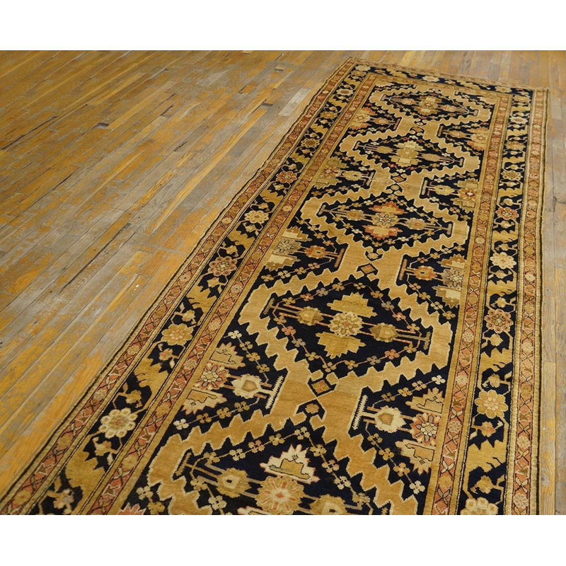 One-of-a-Kind 3'10" x 23'6" Round Hand Knotted Area Rug
