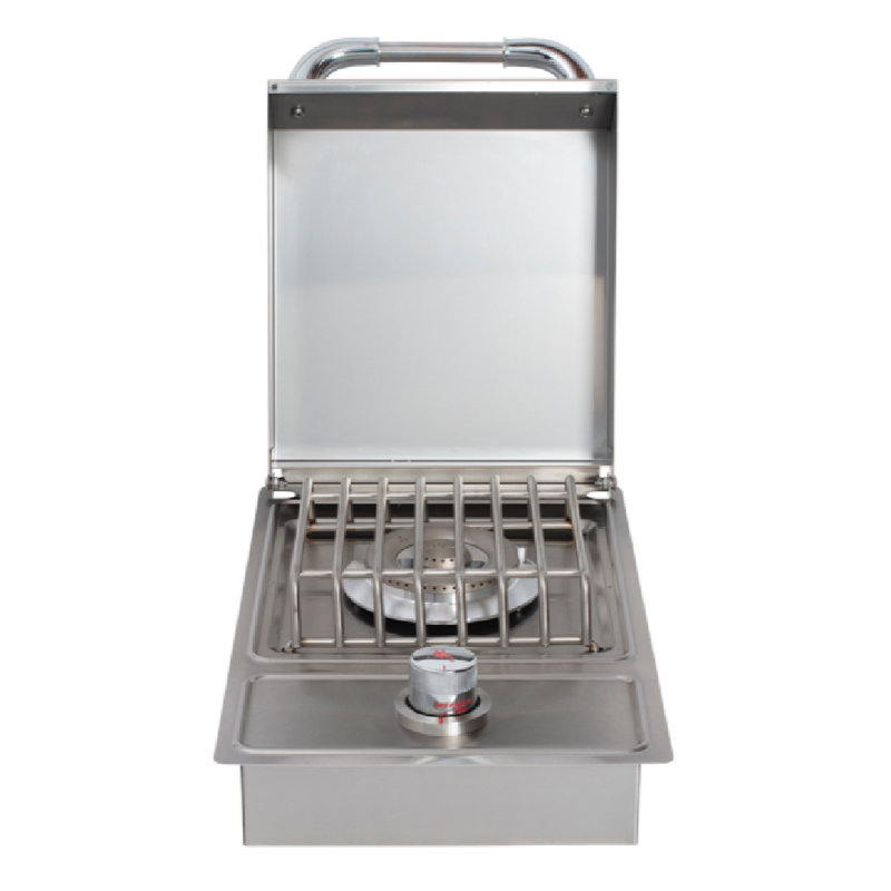 13.38'' Stainless Steel Single Side Burner with Lid