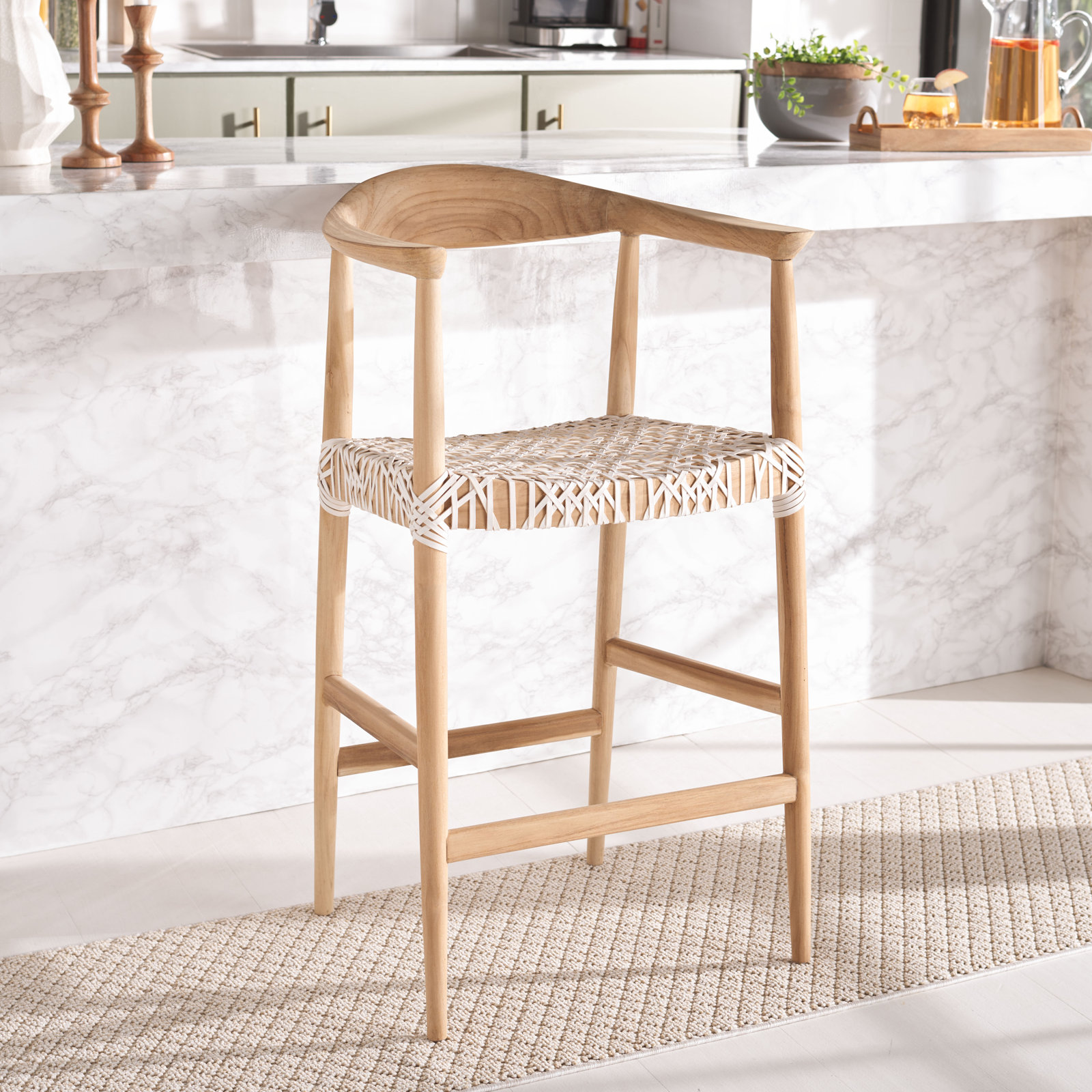 Kazbah Bar and Counter Stool, Counter Stool (27” Seat Height)