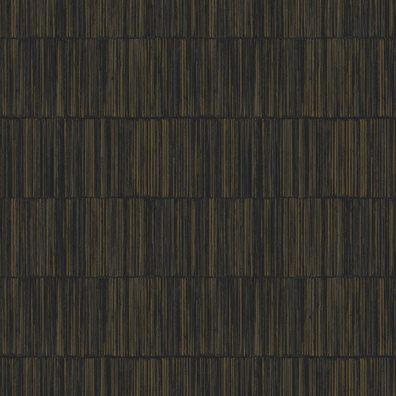 Rouleau de papier peint à rayures géométriques Boutique Shimmery, Brun