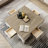 White Solid Wood Square Coffee Table