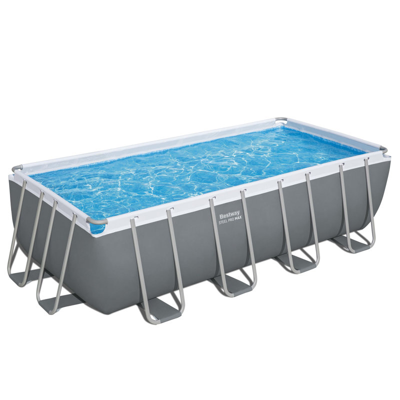 Polyvinyl Chloride (PVC) Rectangle Frame Set Pool 48cm H x 244cm W x 488cm L