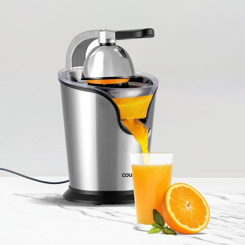Courant Compact Stainless Steel Citrus Juicer, 85 Watts, Stainless Steel