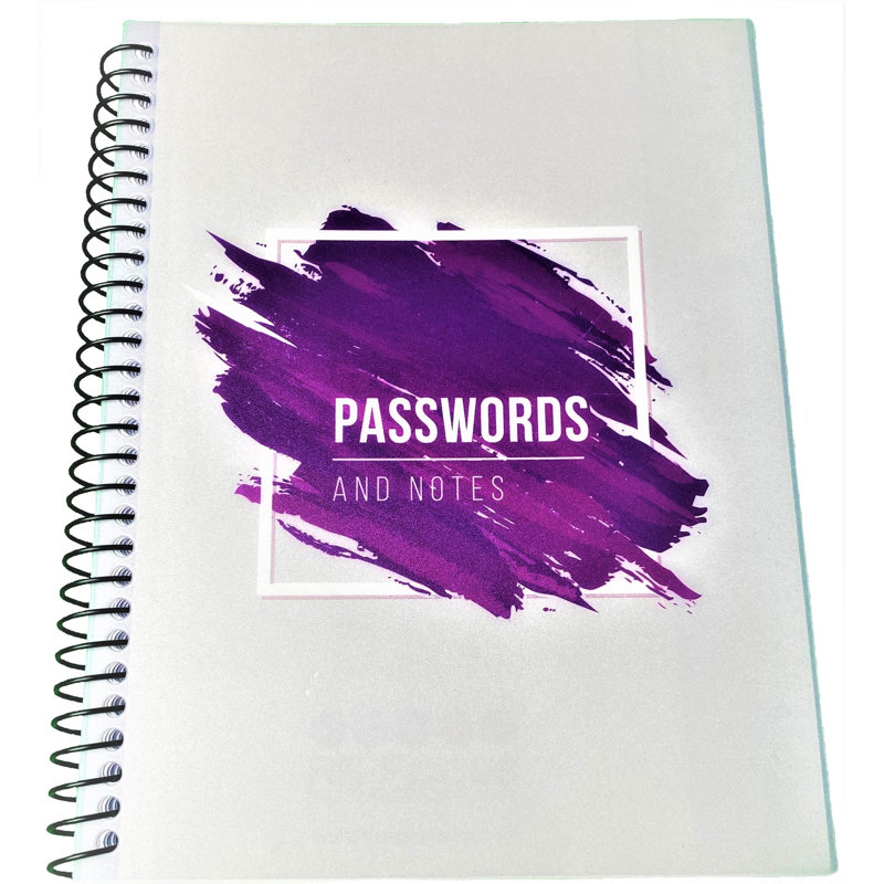 Small/Mini Password Keeper Notebook, Purple