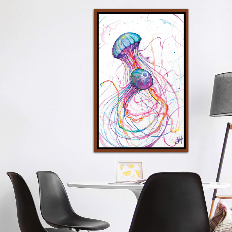 Art You You Jelly, Toile classique avec cadre brun, H 60 po x l 40po x P 1,5 po